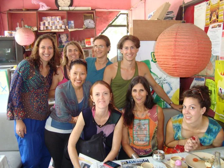 Louise, middle front, and some of the gang in 2011.