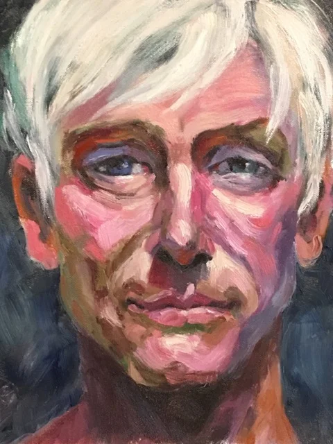   Surfer Tom,  12” x 9” oil on canvas  