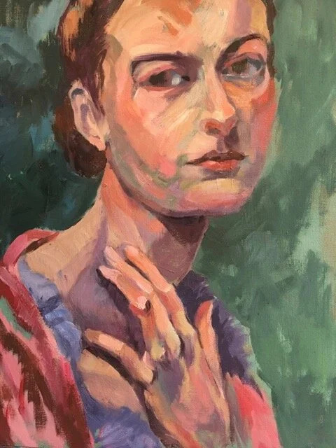   Iris,  18x14 oil on board 