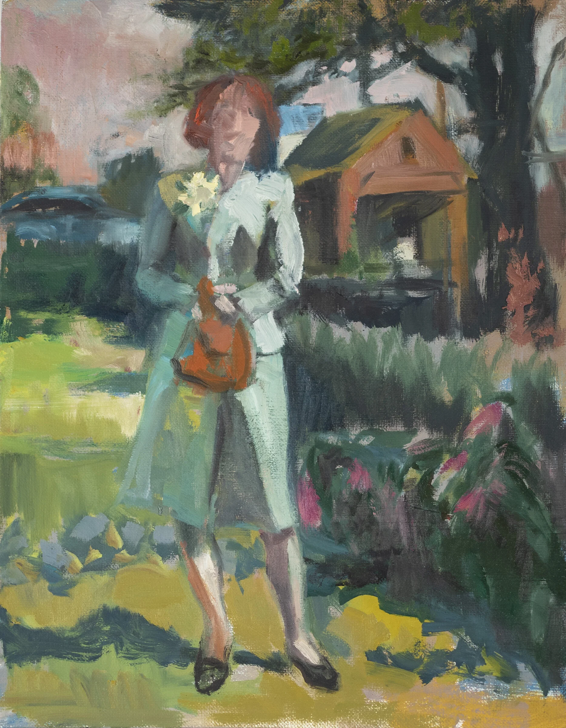   Aunt Patty 1943,  14x11 oil 