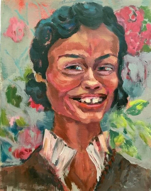   Laughing Woman   16 x 12 oil  