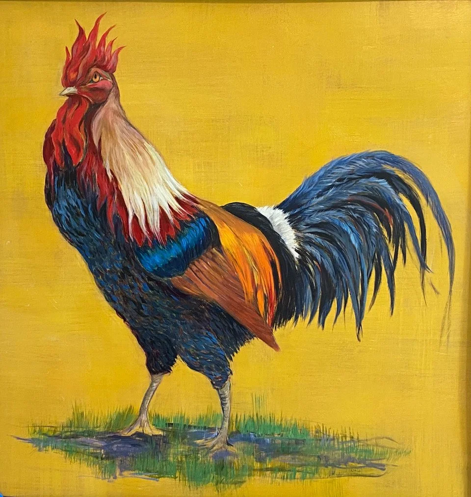   Lord of the Manor   30×31  acrylic  