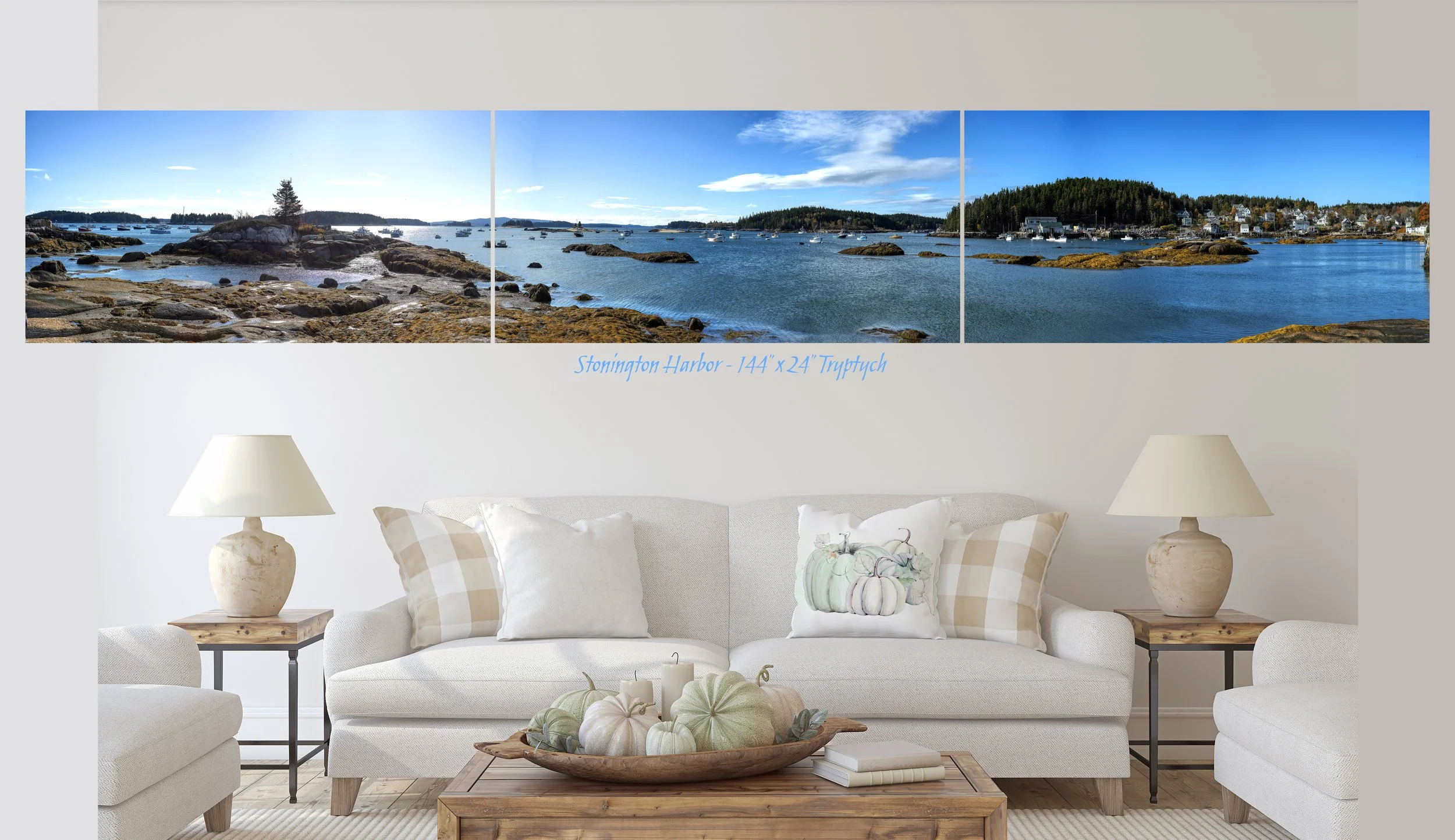 STONINGTON HARBOR - TRYPTYCH - 144X24.jpg