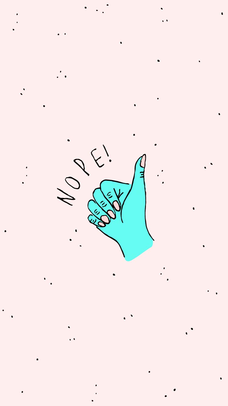 Nope! Phone Wallpaper — Lauren Bergman Nope! Phone Wallpaper — Lauren Bergman