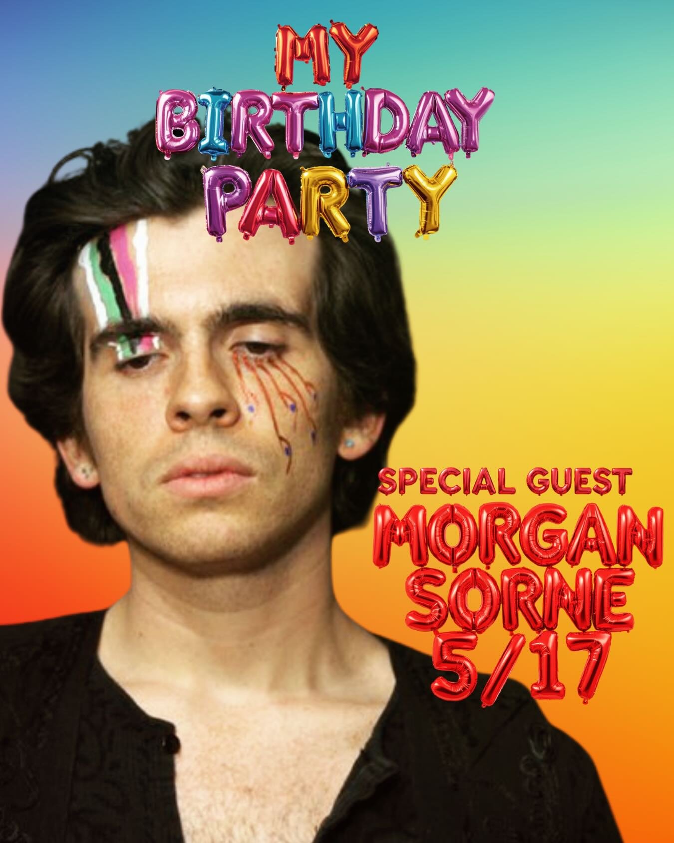Our special guest for our last performance of My Birthday Party is none other than Morgan Sorne (@morgansorne), an award-winning multidisciplinary artist, composer, and vocalist known for his hypnotic soundscapes, otherworldly performances, and aston