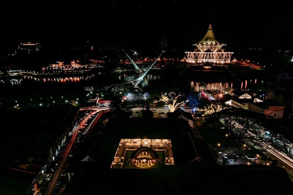 Kuching night view 