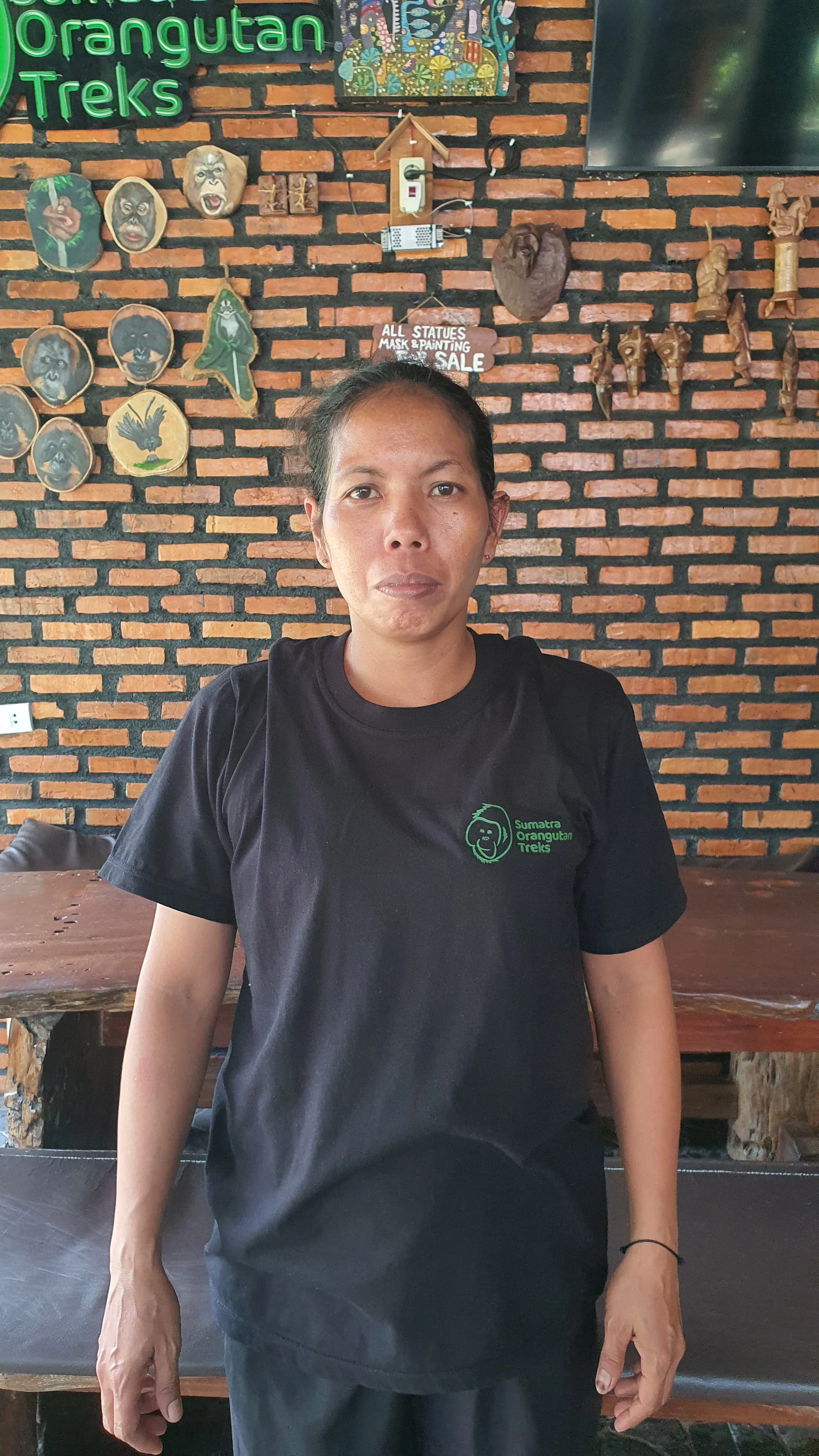 Adek  Room Cleaning - Sumatra Orangutan Treks Bukit Lawang 