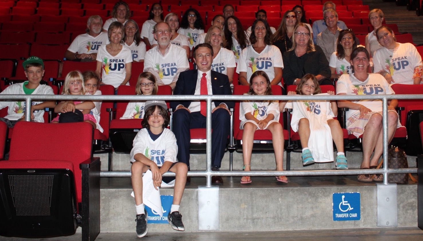 Nick Melvoin with Speak UP supporters