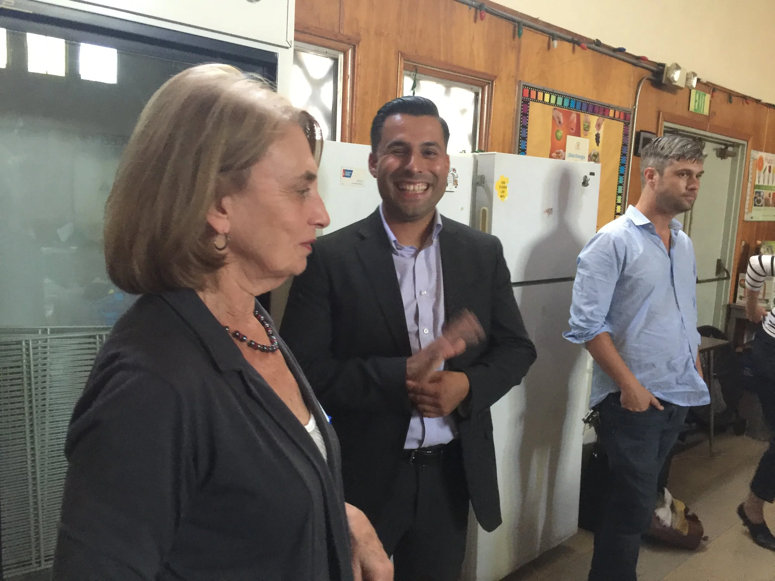 Speak UP’s Katie Braude and LAUSD’s Pedro Salcido