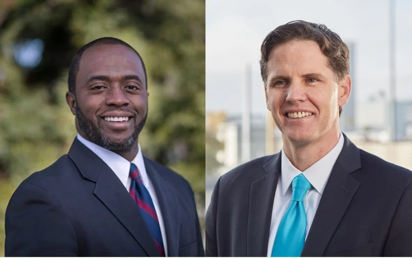 SPI Candidates Tony Thurmond (left) and Marshall Tuck