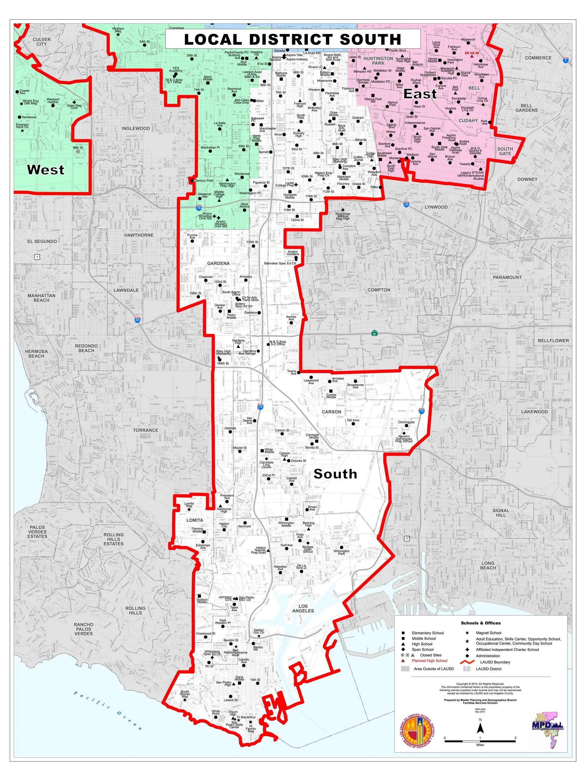 Lausd Local District Map Communicate With Your School And The District — Speak Up