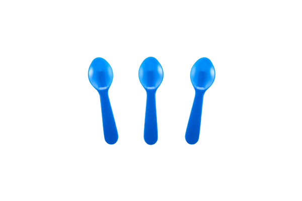 Solid Blue Tasting Spoon