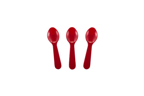 Solid Red Tasting Spoon