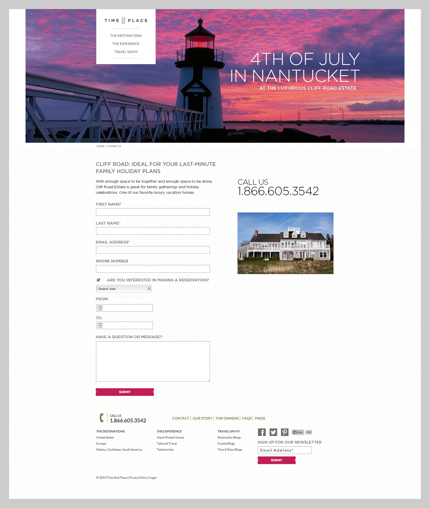 Landing page