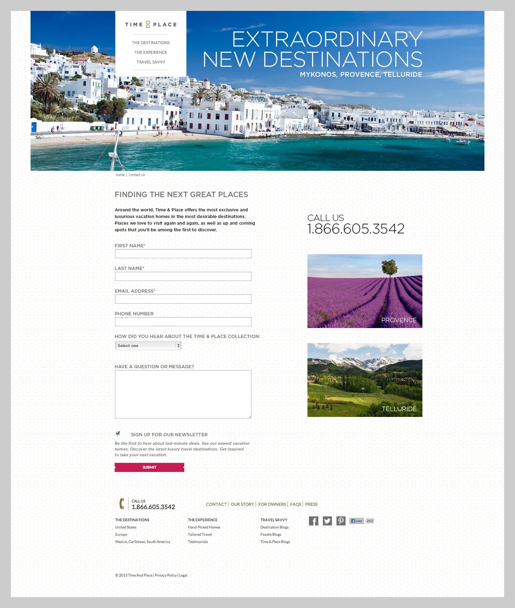 Landing page