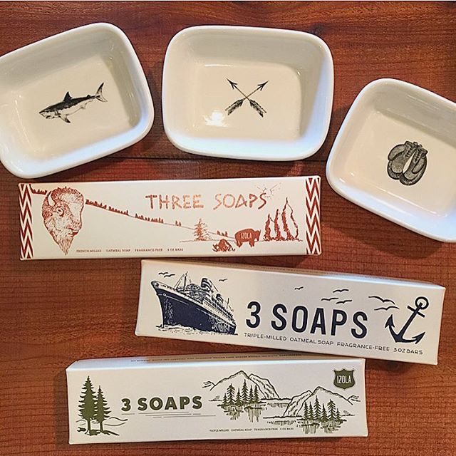Oatmeal soap sets and our favorite soap dishes: #giftideas .
.
.
.
. 
#holidayshopping #shoplocal #shopsmall #gifts #giftsforhim #ojai #soap #soapdish