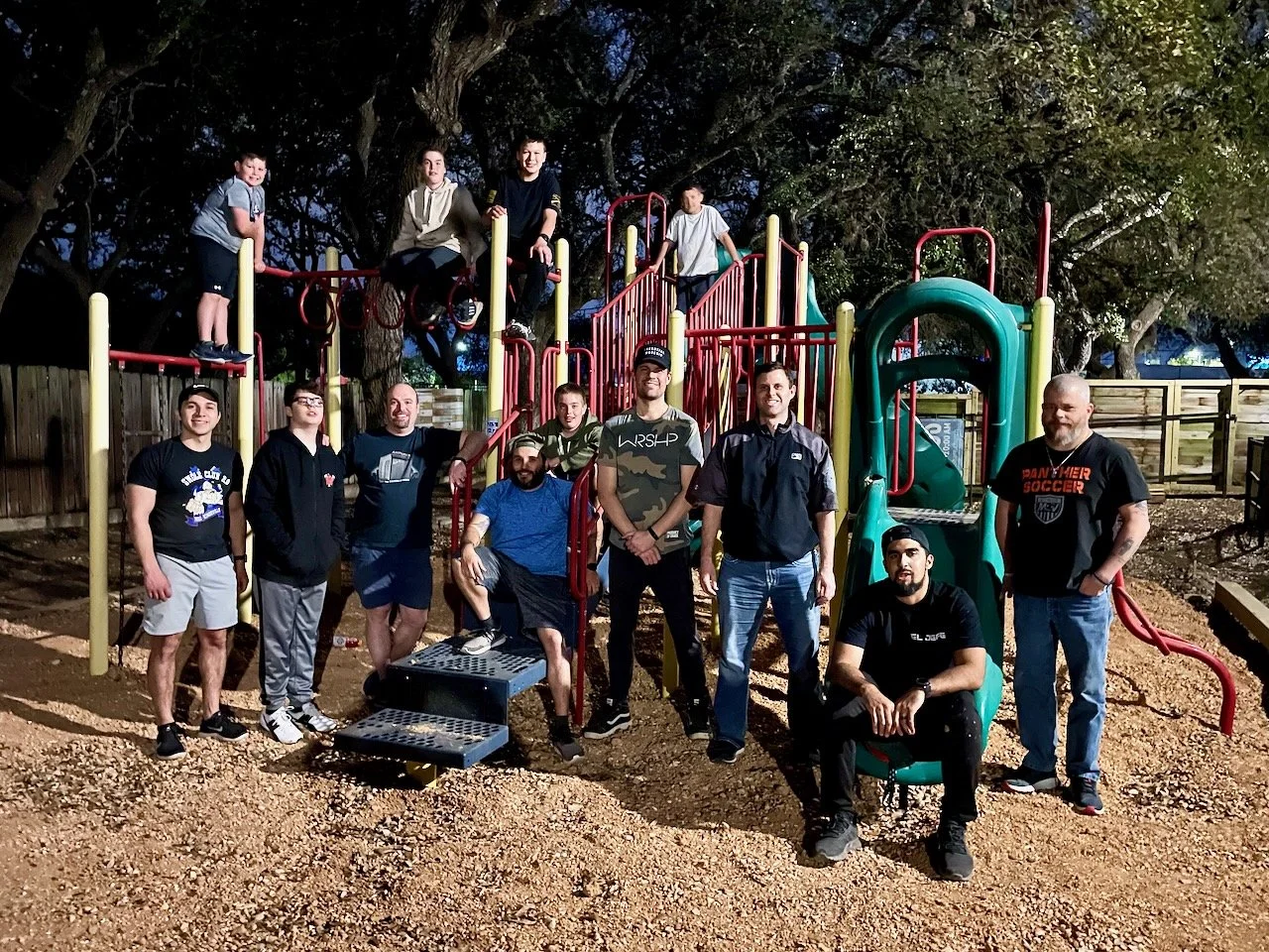 Men and Young Men Doing the Lord's Work