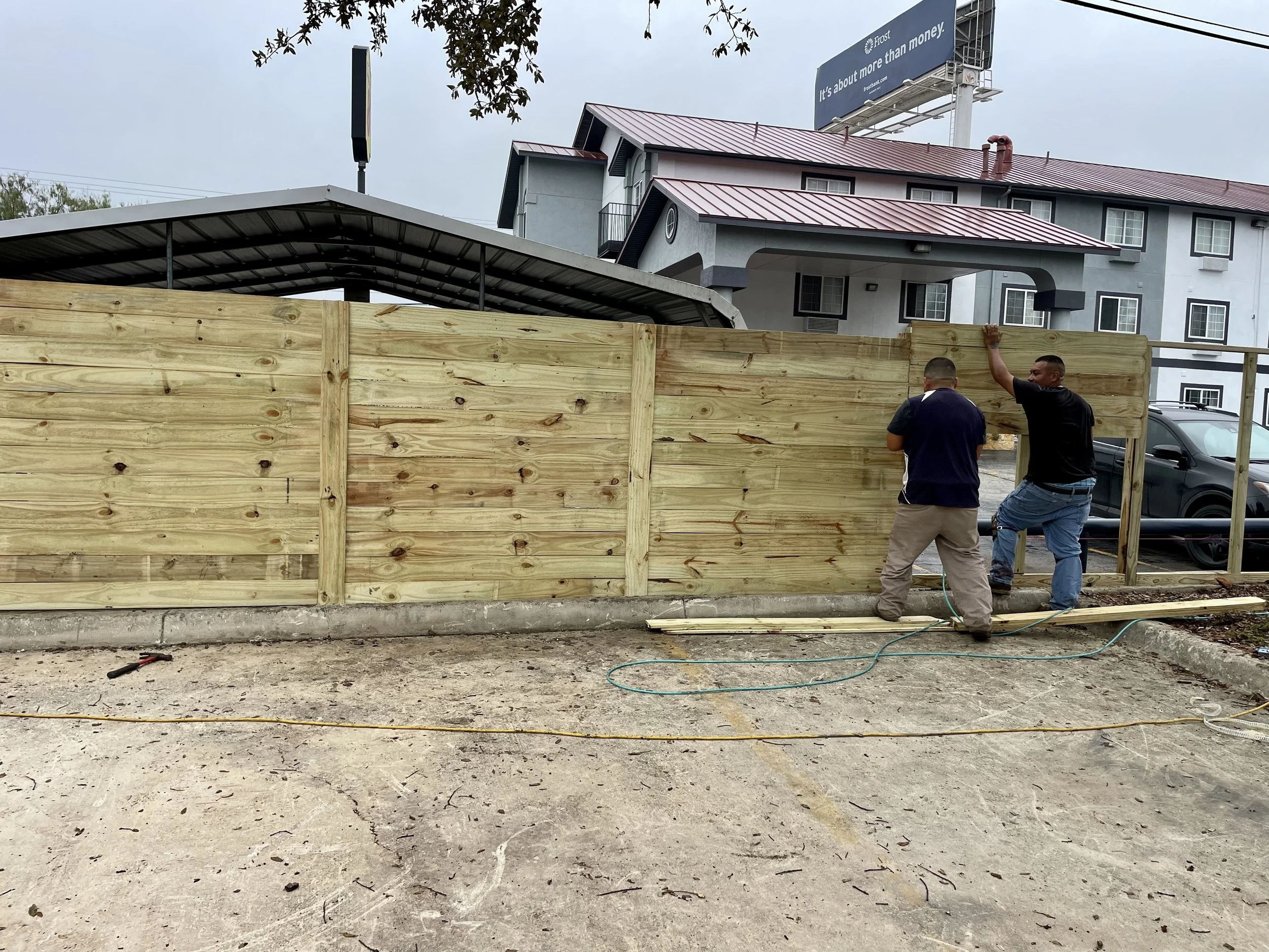 New Building Side Fence