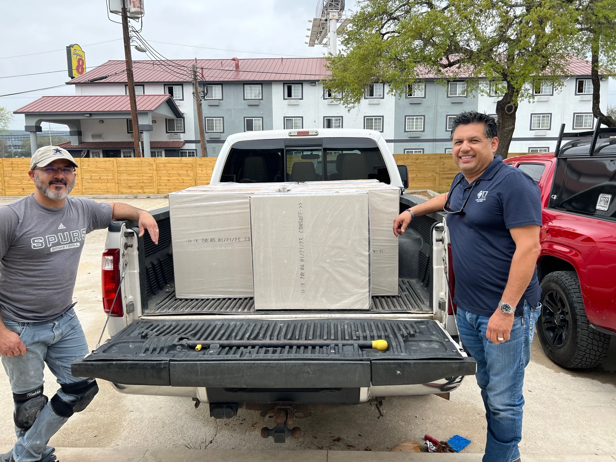 Ceiling Tiles and Wooden Stage Panels Installation