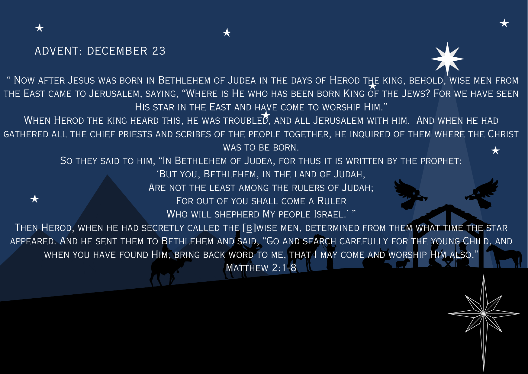 Advent - December 23