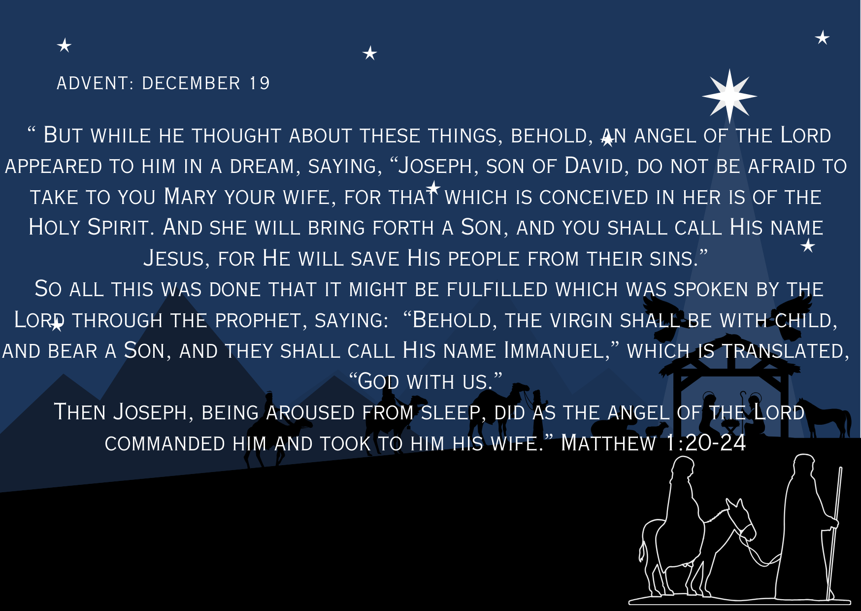 Advent- December 19