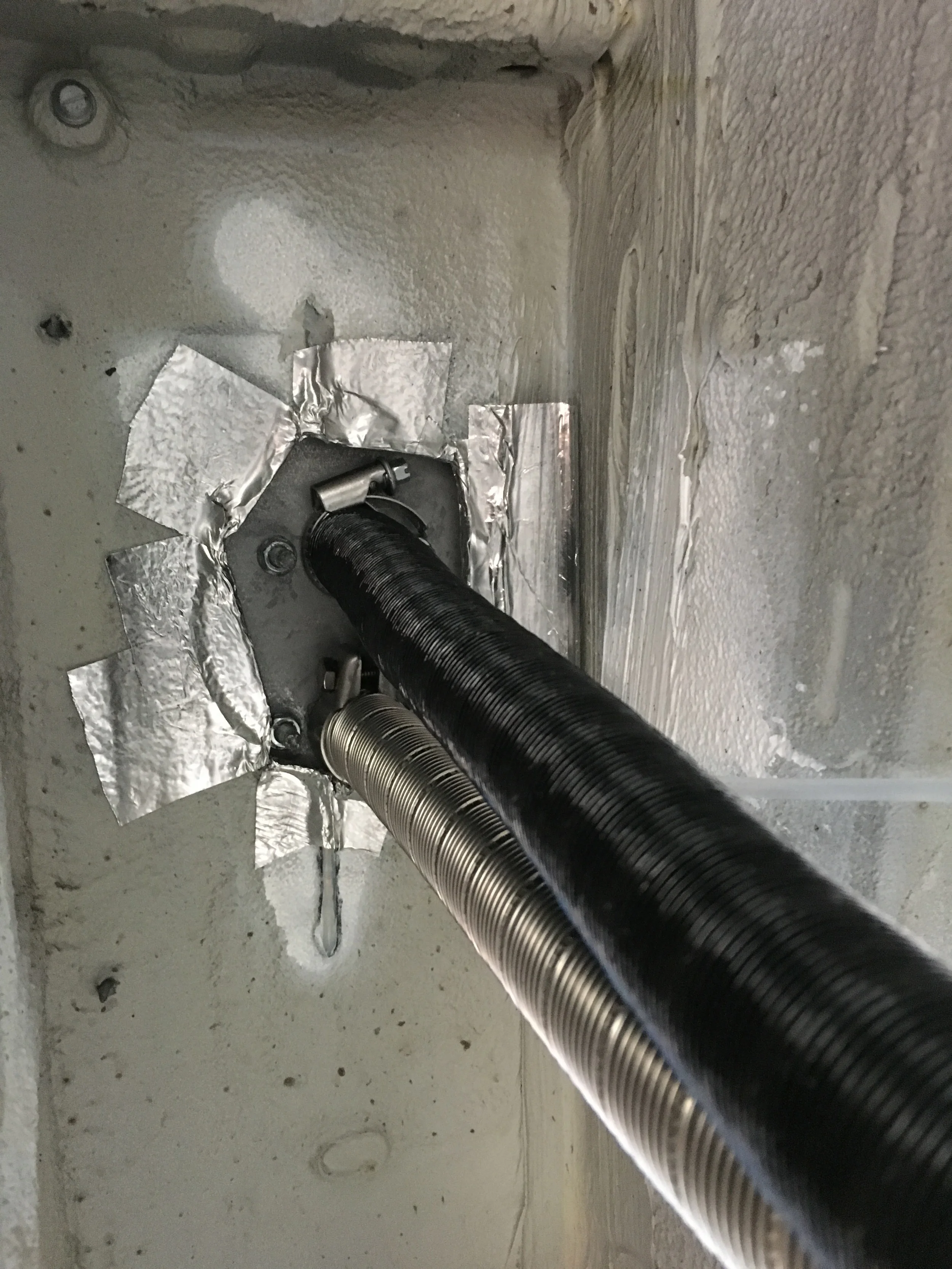 D2 put in place, shown from below the vehicle