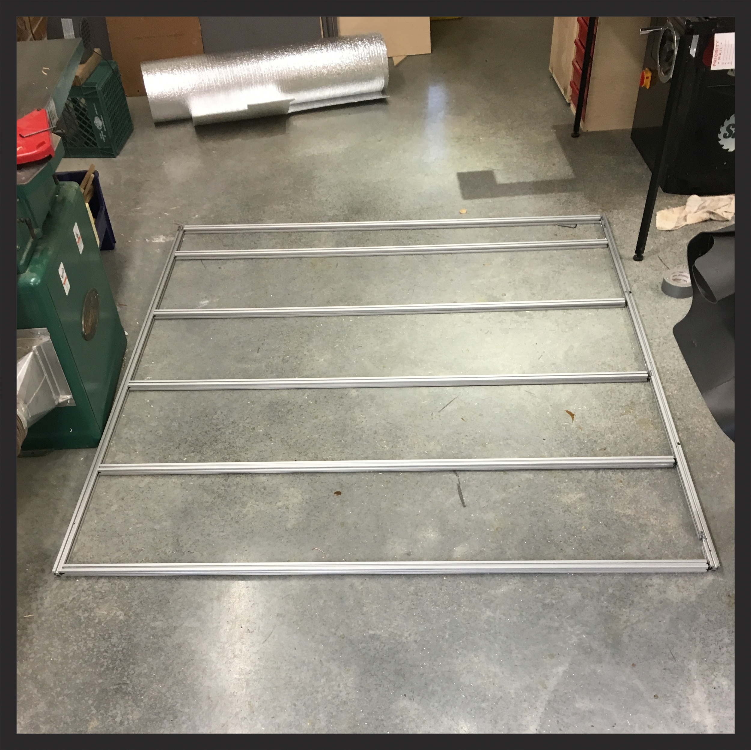 1 inch 8020 bar stock is not really beefy enough. We can make it work, but I wish I'd used inch and a half.