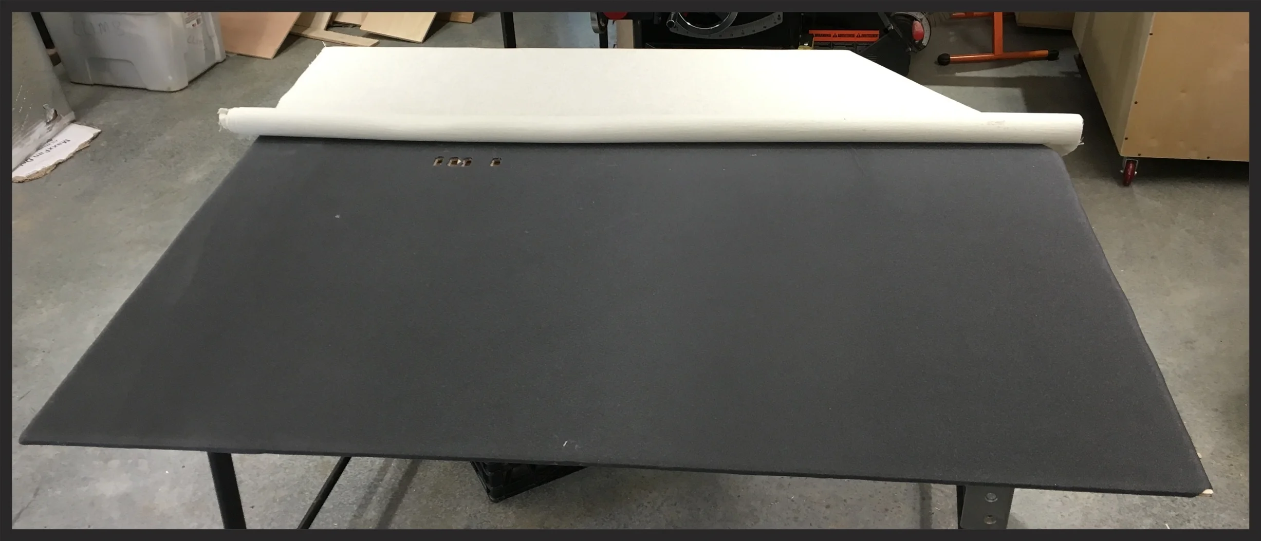 the foam headliner softens the panel a bit, which is both nice to look while providing a little play in the finish to cover gaps.