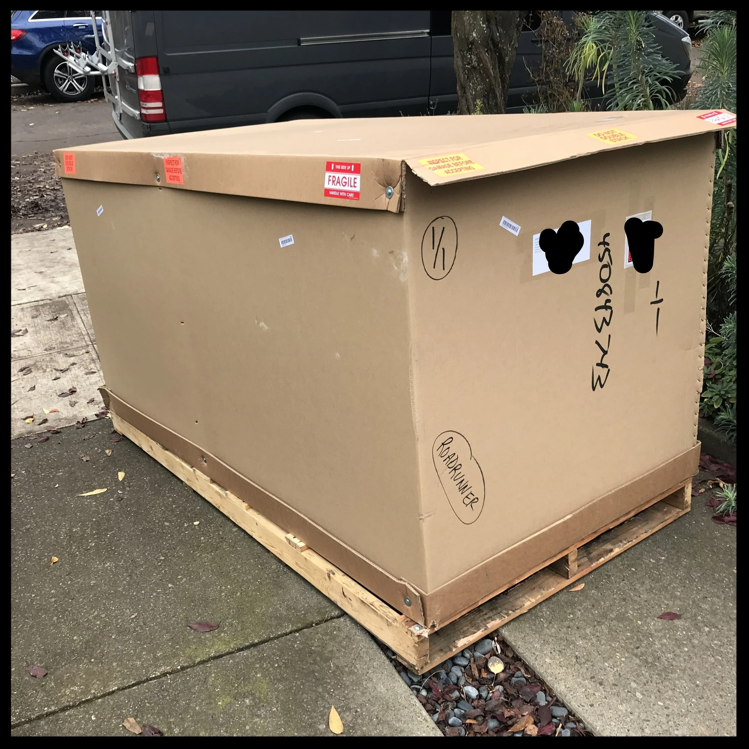 The bumper was drop-shipped in a big ‘ol box. They did a nice job packing it.