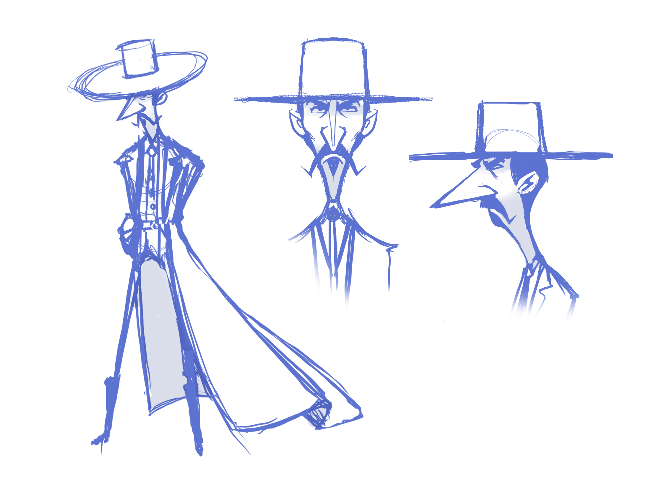 This loose sketch is getting closer to the final design of El Pico