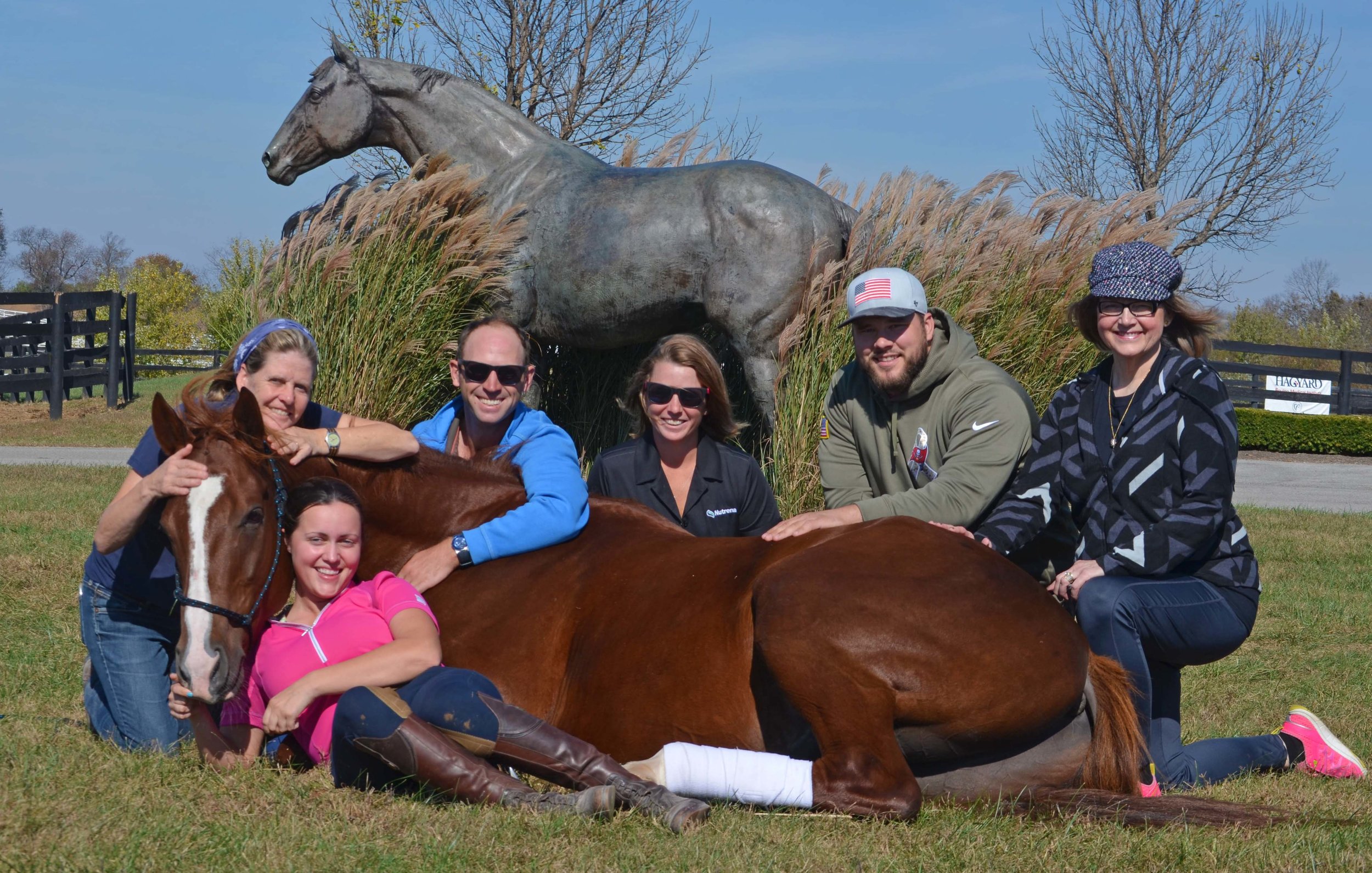 Pictured from left to right: MMSC Director Susanna Thomas, Lauren Wood, Stacie Westmoreland (Tik's assisstant trainer), Tik Maynard, Jeffy Tow-Arnett, and Betty Jo Arnett (Jeffy's mom)