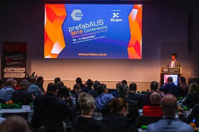The prefabAUS 2019 Conference is running for its second day in the beautiful ICC Sydney. We hope you are enjoying every minute of it and gaining insightful information from our speakers and exhibitors.
#prefabausSYD19
#constructingthefuture
#Innovation
#prefab
#architecture
#design
#construction