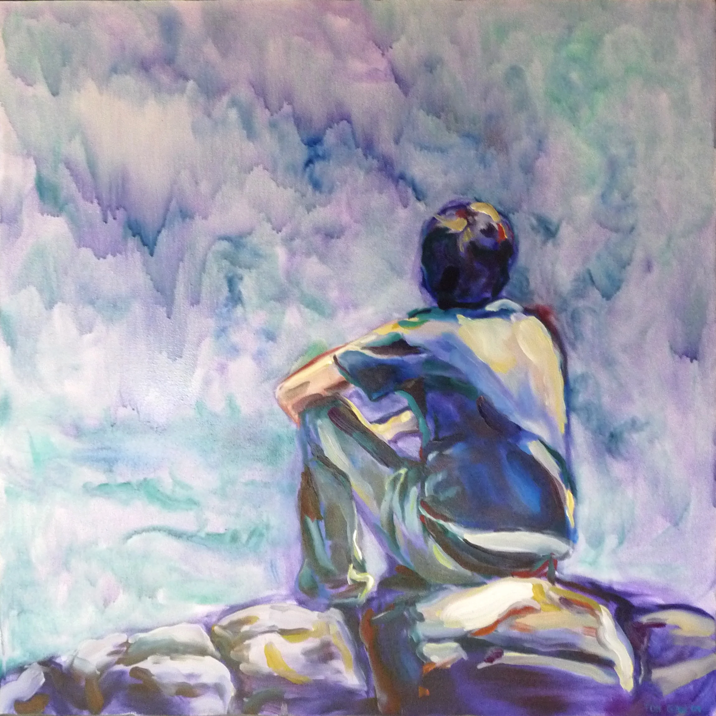 Looking on the waters, Oil on canvas, 2009