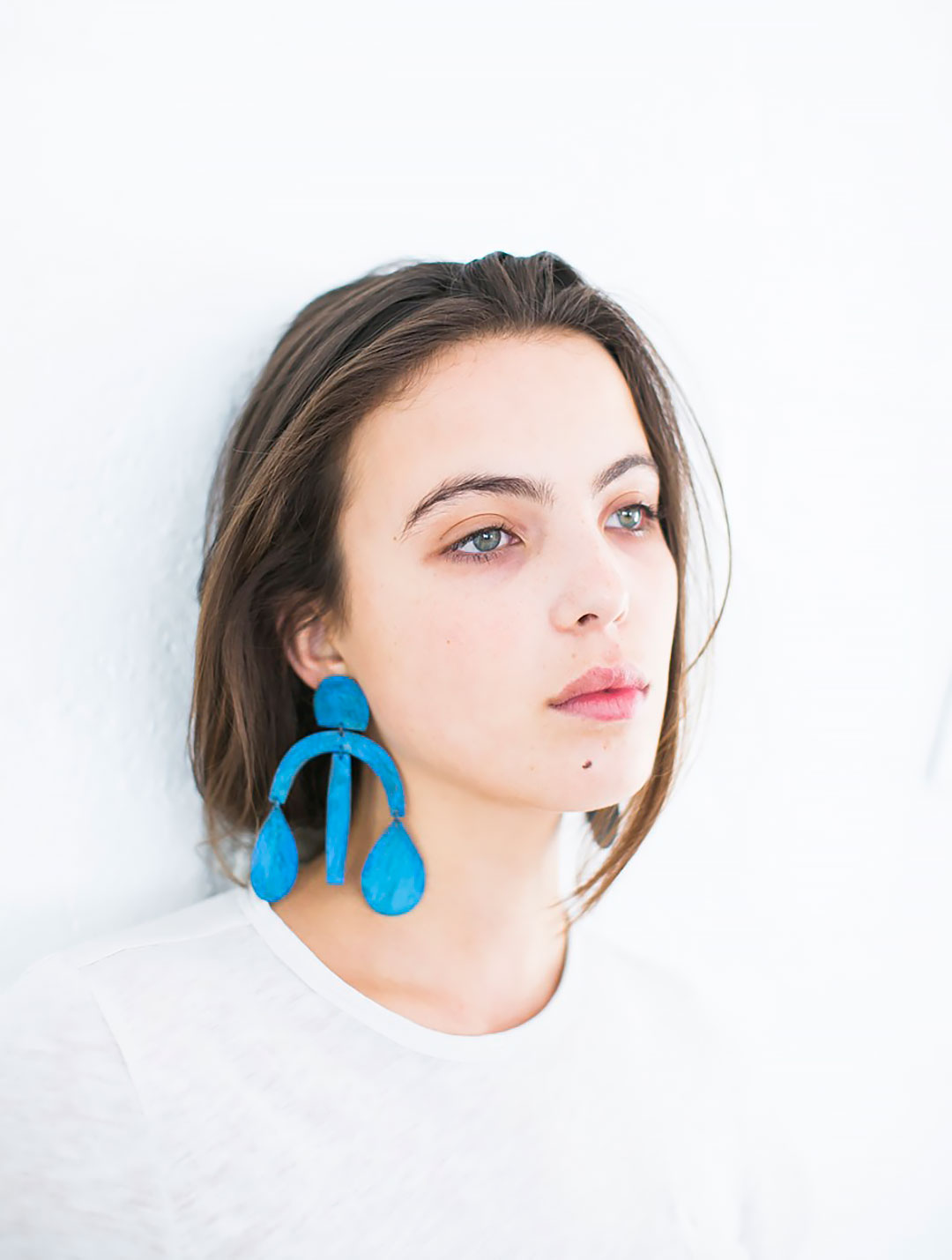 Annie Costello Brown drop earrings, $255
