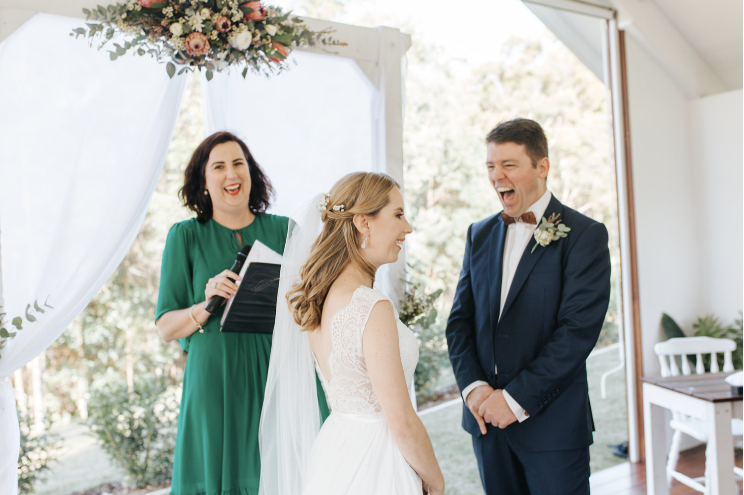 Elizabeth Jesse at Austinvilla, Gold Coast wedding venue.