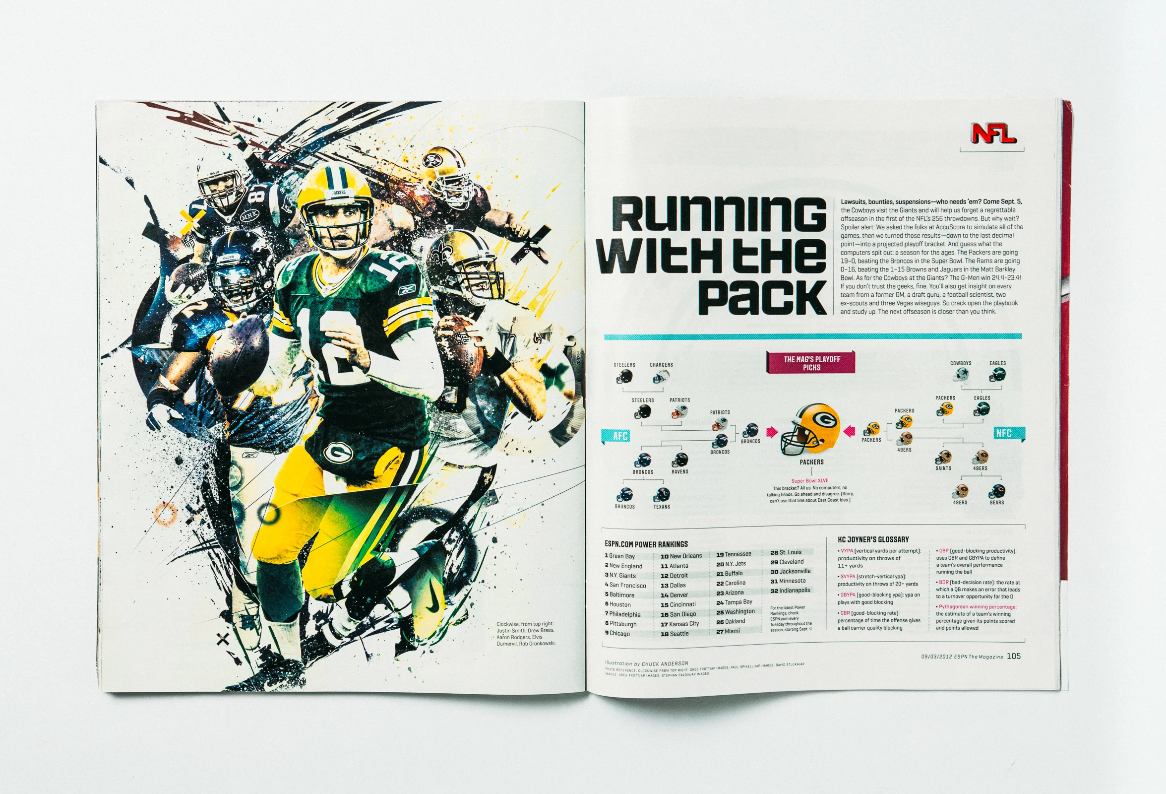 Espn Magazine Nfl Opener 2012 Nopattern Studio Chuck Anderson