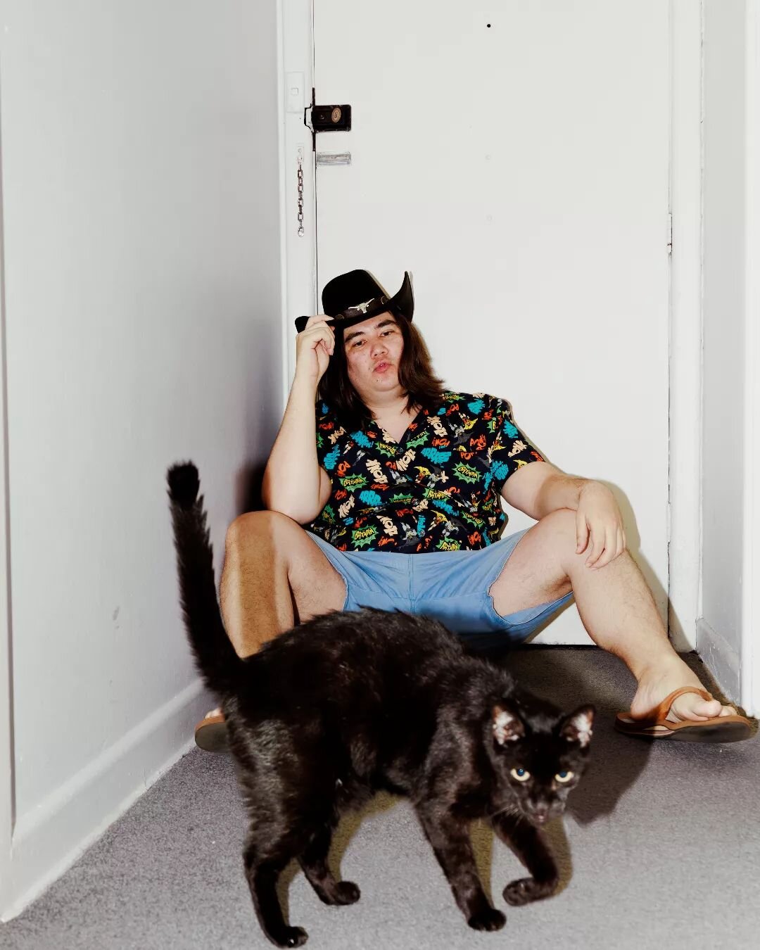&quot;A big fat pussy and a regular black cat.&quot; Image by Lauren Orrell #photography #photo #blackcat #model #fashion