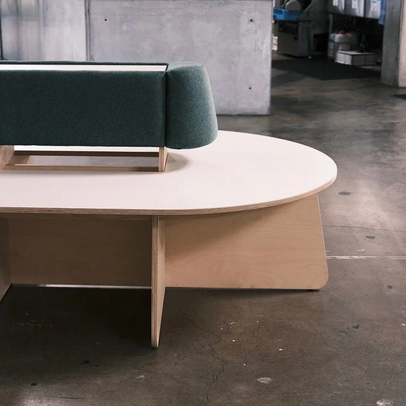 Thinking about this communal seating we created last spring. ⭐️