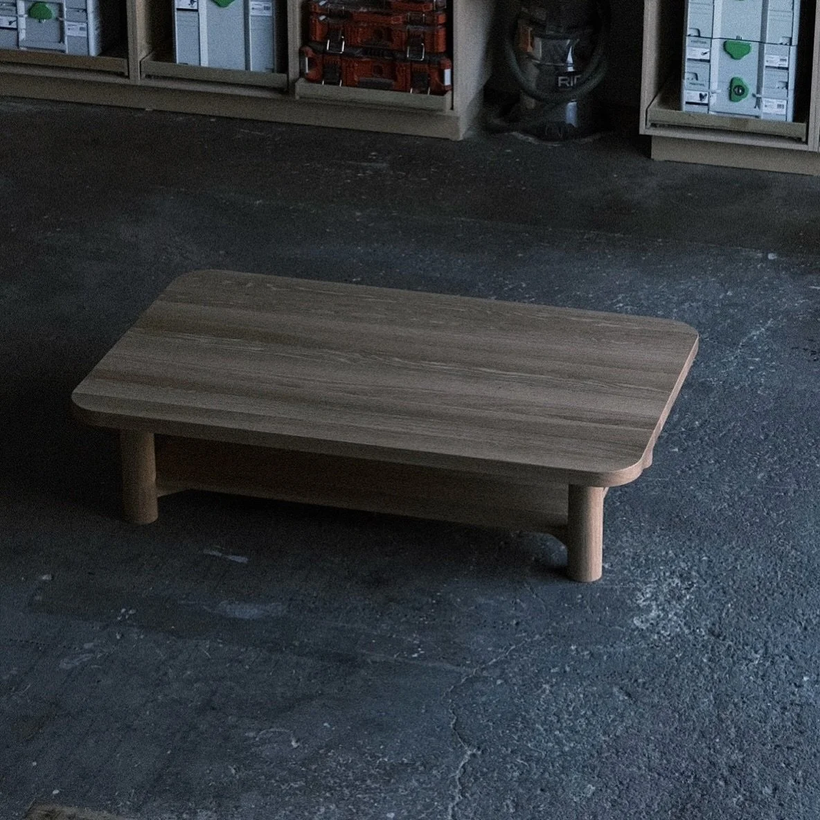 Large, low coffee table for @ashleeberryinteriors 
All solid white oak, mortise and tenon joints.