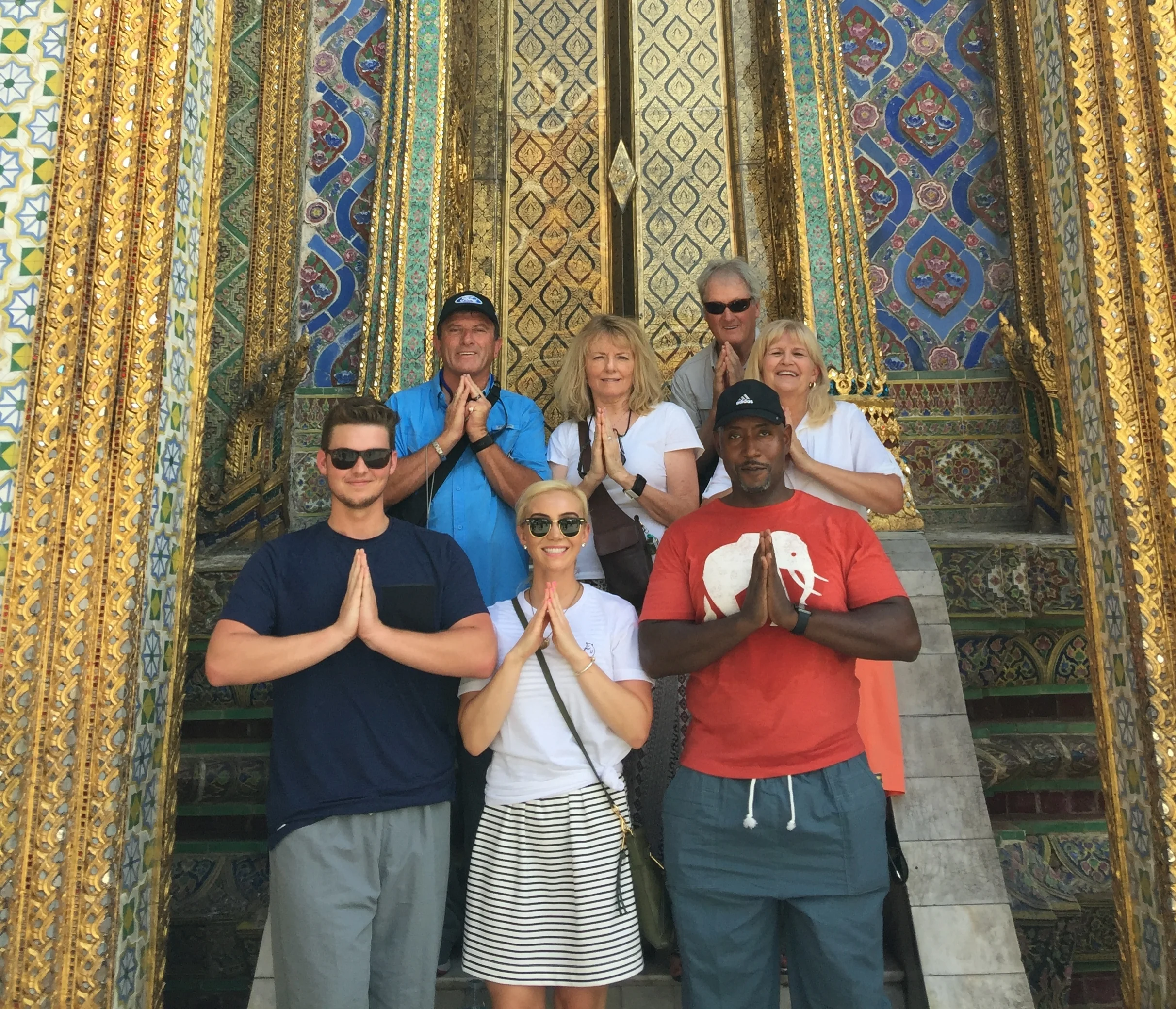  Tour group at the Grand Palace in Bangkok. This is a cultural and religious mecca for the Thai people.&nbsp; 