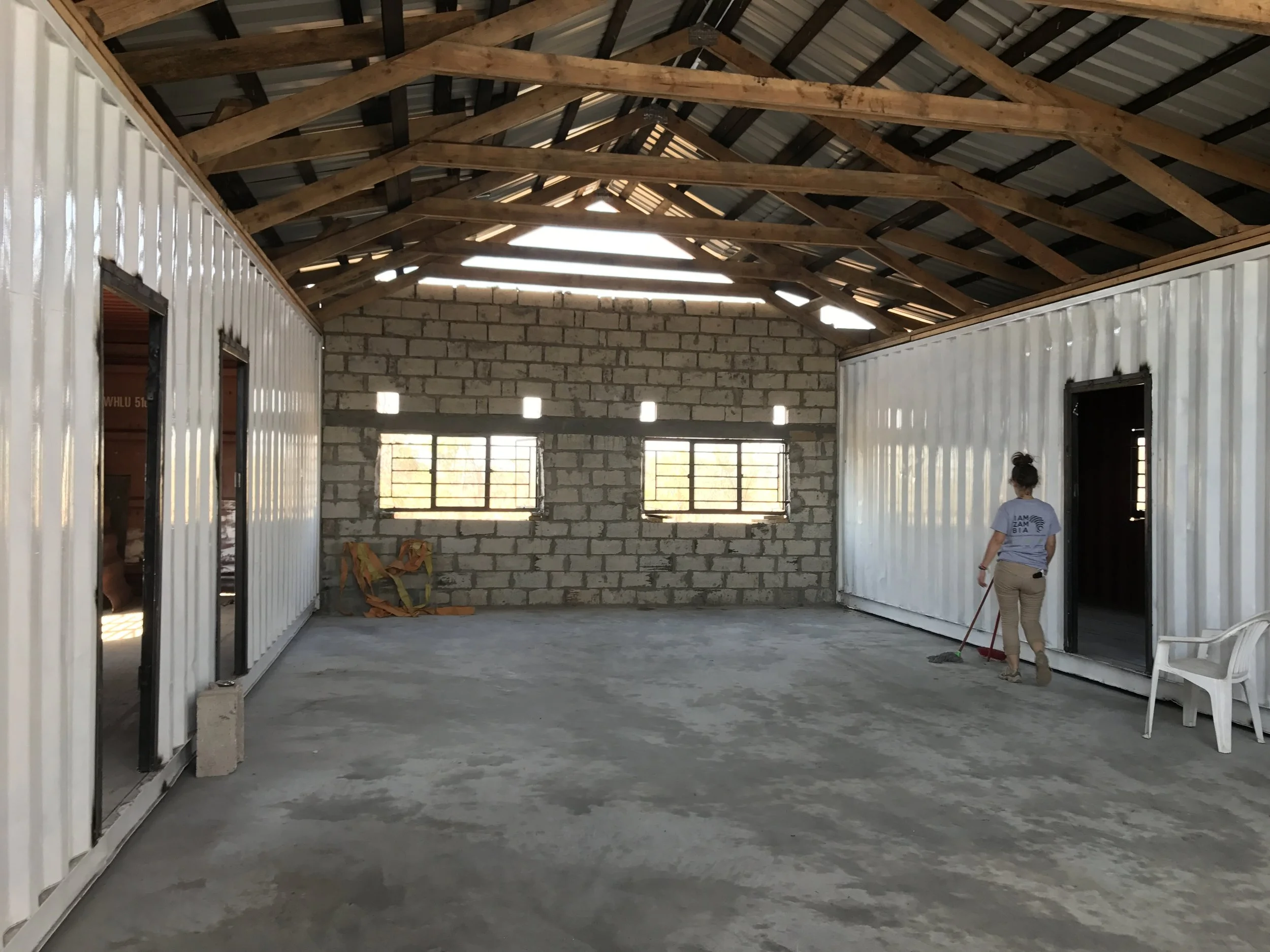  The village school that we helped construct and clean to get ready for students. Zambia, Africa, 2017.&nbsp; 
