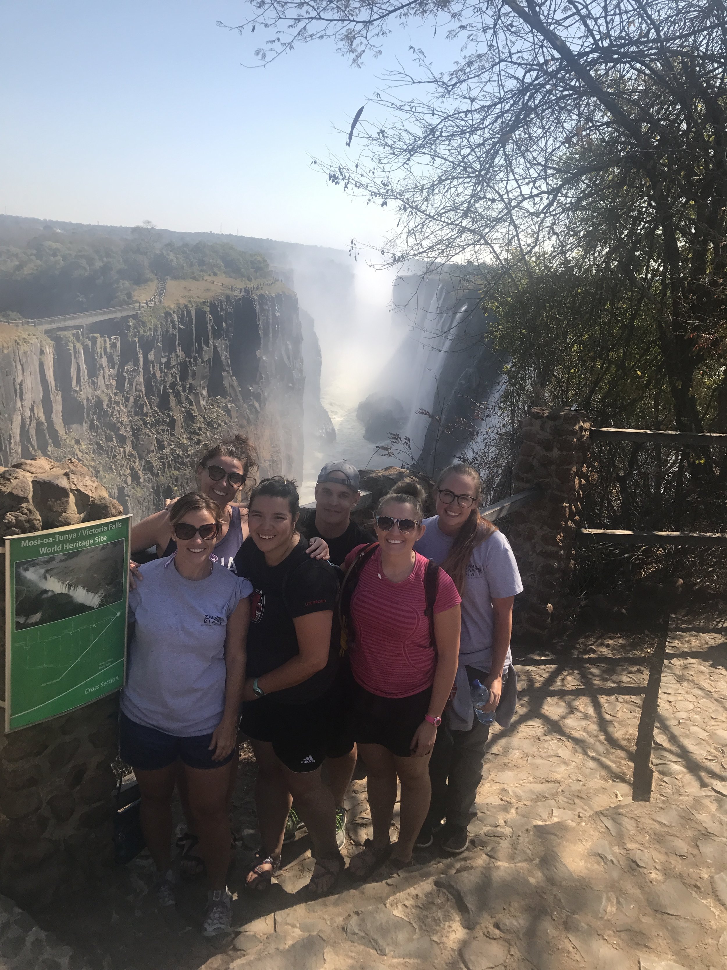  The powerful Victoria Falls. It is the largest waterfall on the planet on the border of Zambia and Zimbabwe.&nbsp; 