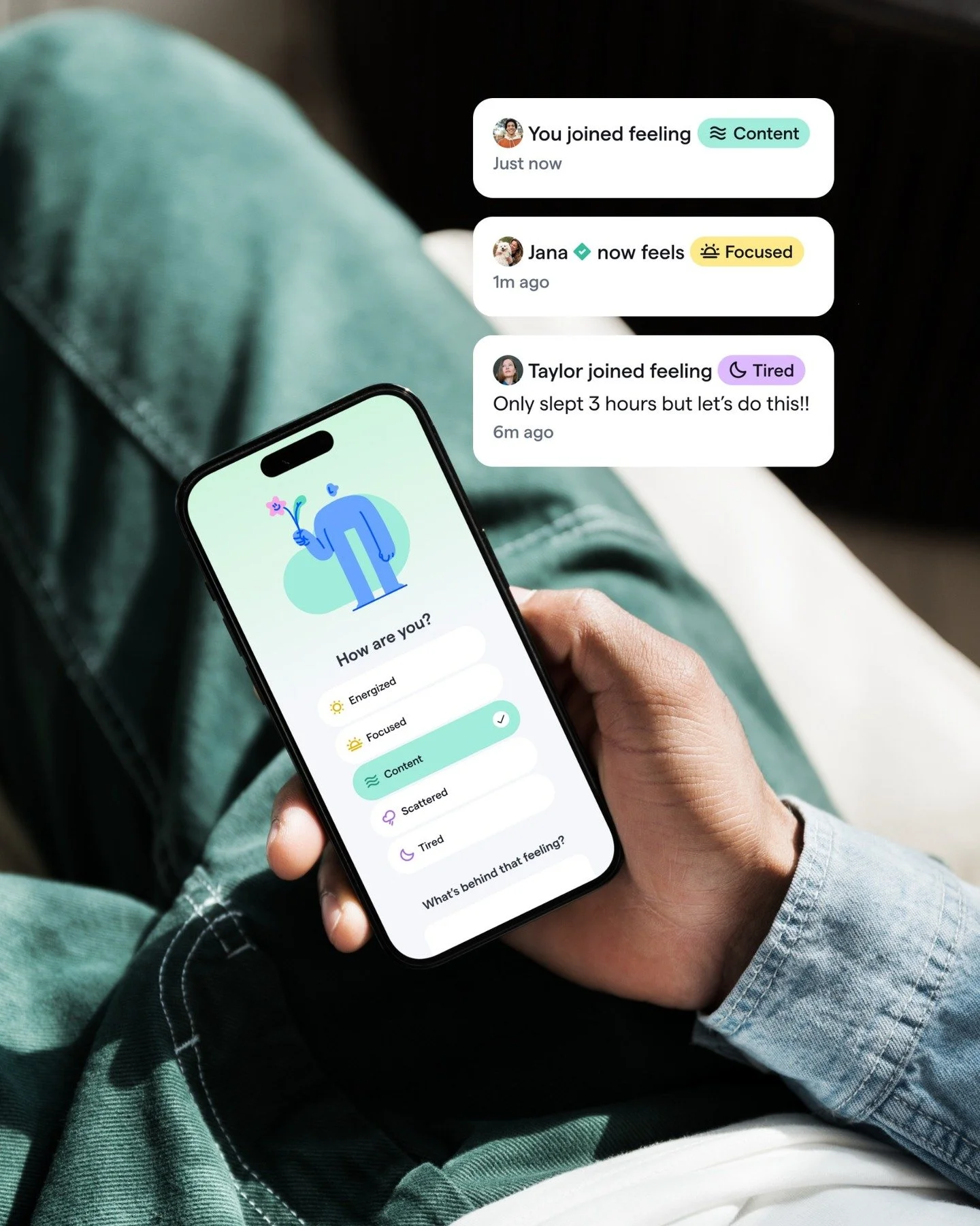 Feature: Virtual co-working rooms to help folks with ADHD focus on what they need to get done, anchored by community accountability.

A visual timer and agenda provide structure at the start of each session, directly addressing the time-blindness tha