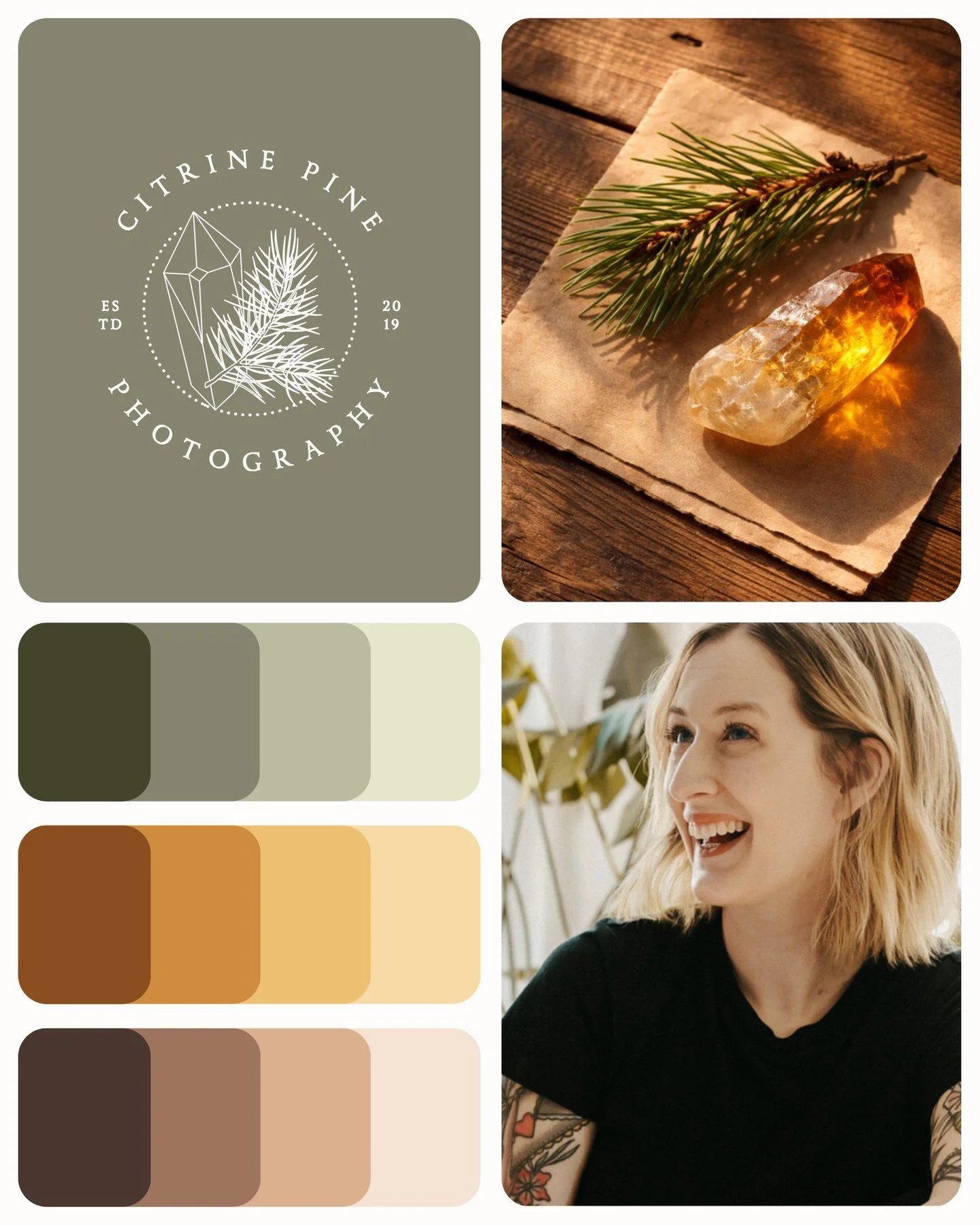 Wedding, Family, &amp; Boudoir Photography &mdash; Milwaukee, WI

This brand mood board was built on: Imagery inspired by the earth and its source of magic, warm &amp; moody imagery depicting love &amp; joy, and a palette that provides a sense of cal