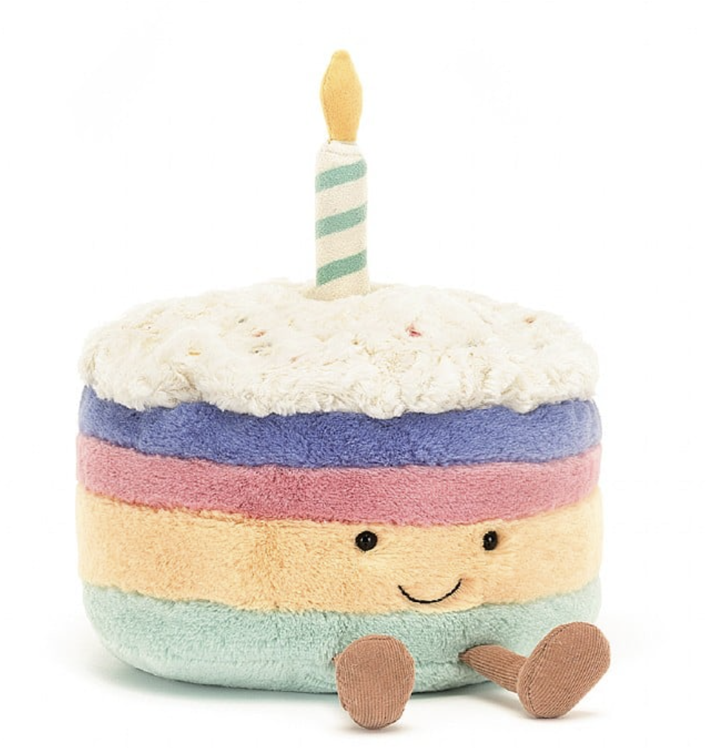 Amuseable Rainbow Birthday Cake — field & finch