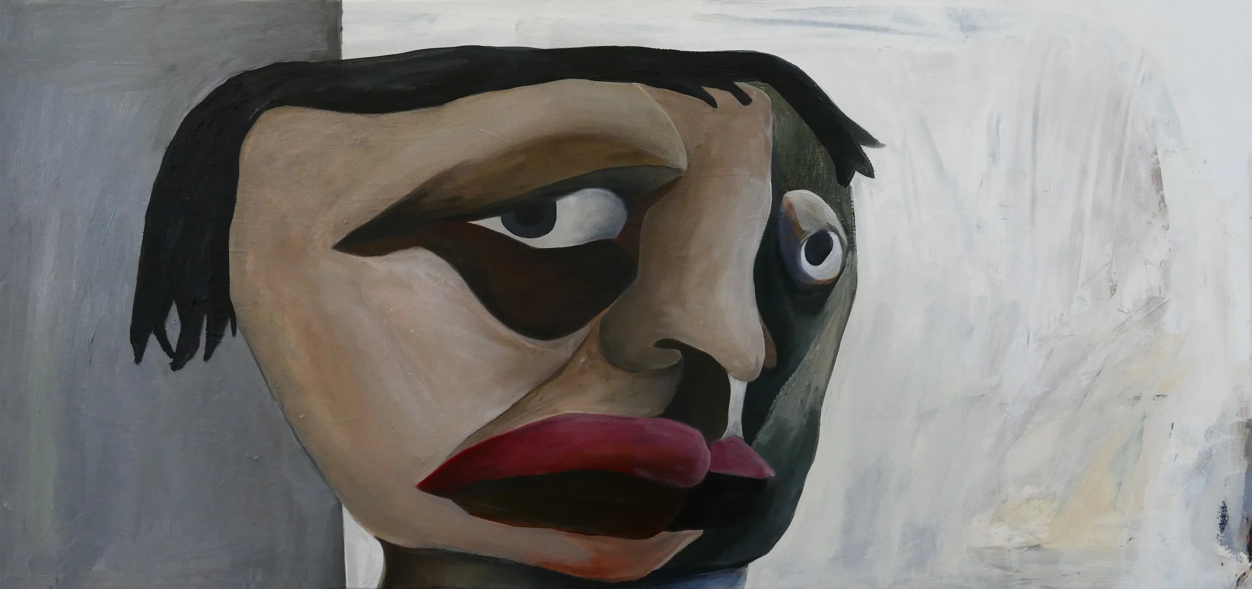 Oil on canvas, 40x19 in., 2019.