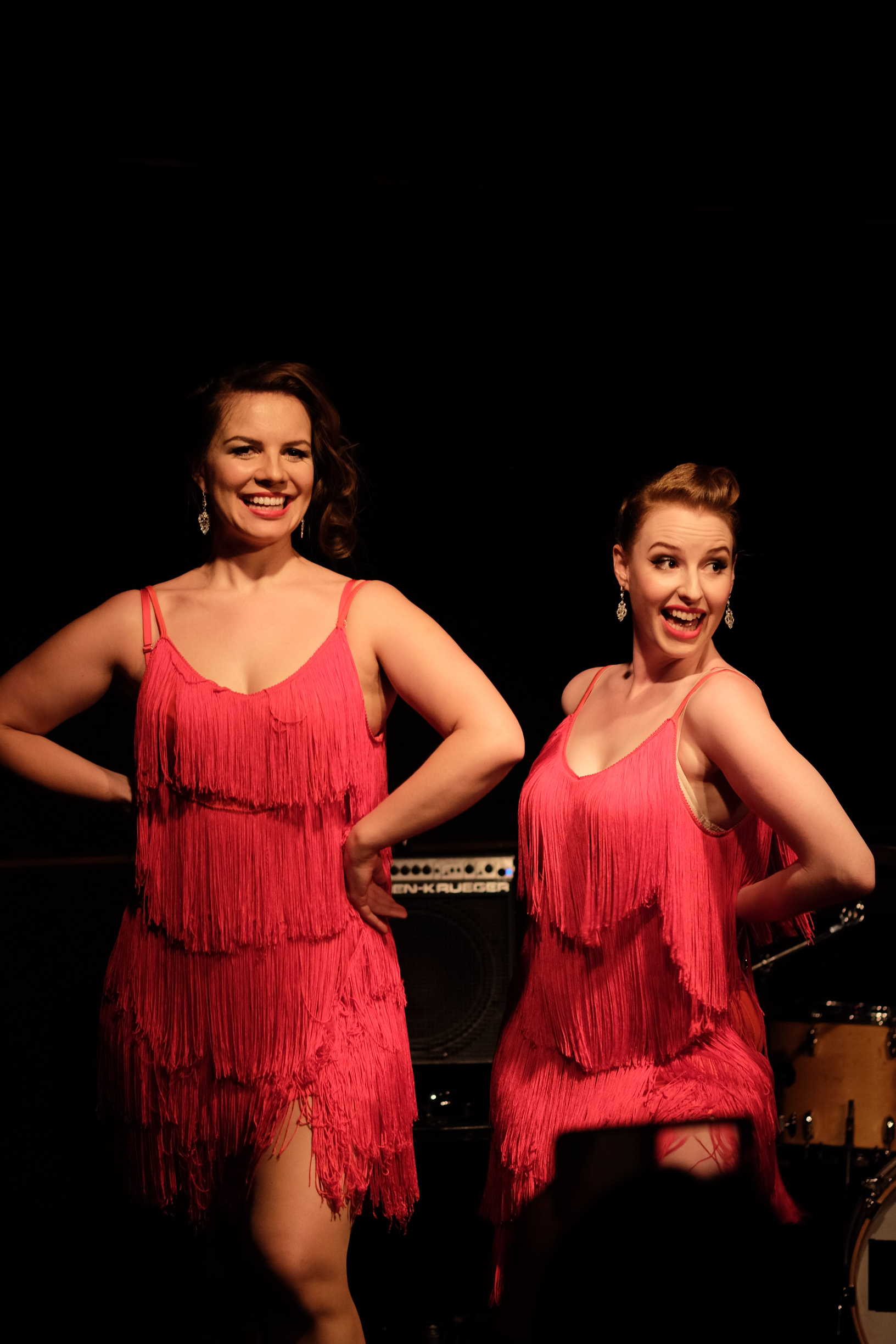 A completely unexpected photo opportunity in Dirty Jazz Vintage Cabaret, Fringe World 2017 Photo by John Lambert Gordon