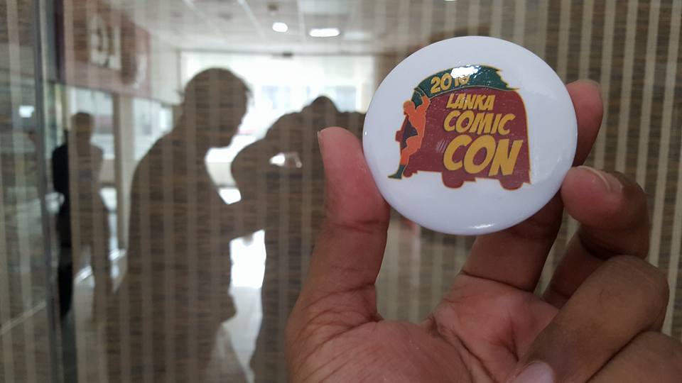 Limited ed Lanka Comic Con badges, by Anim8