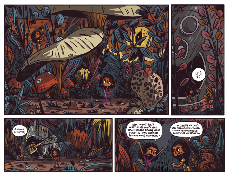 A page from "Podi." Out in 2018 by Oni Press.