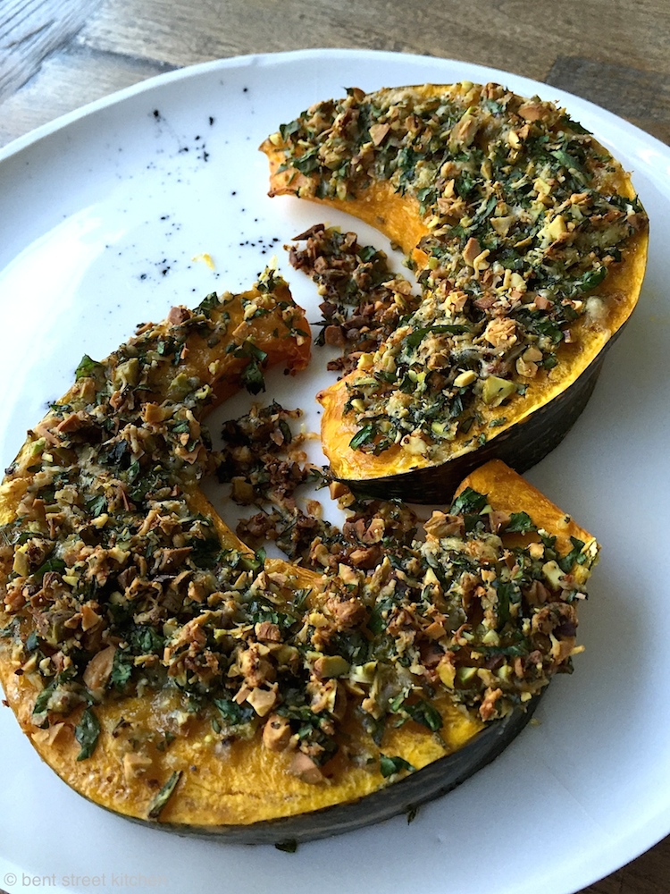 Roasted Pumpkin with Parmesan and Pistachio Crust by Bent Street Kitchen